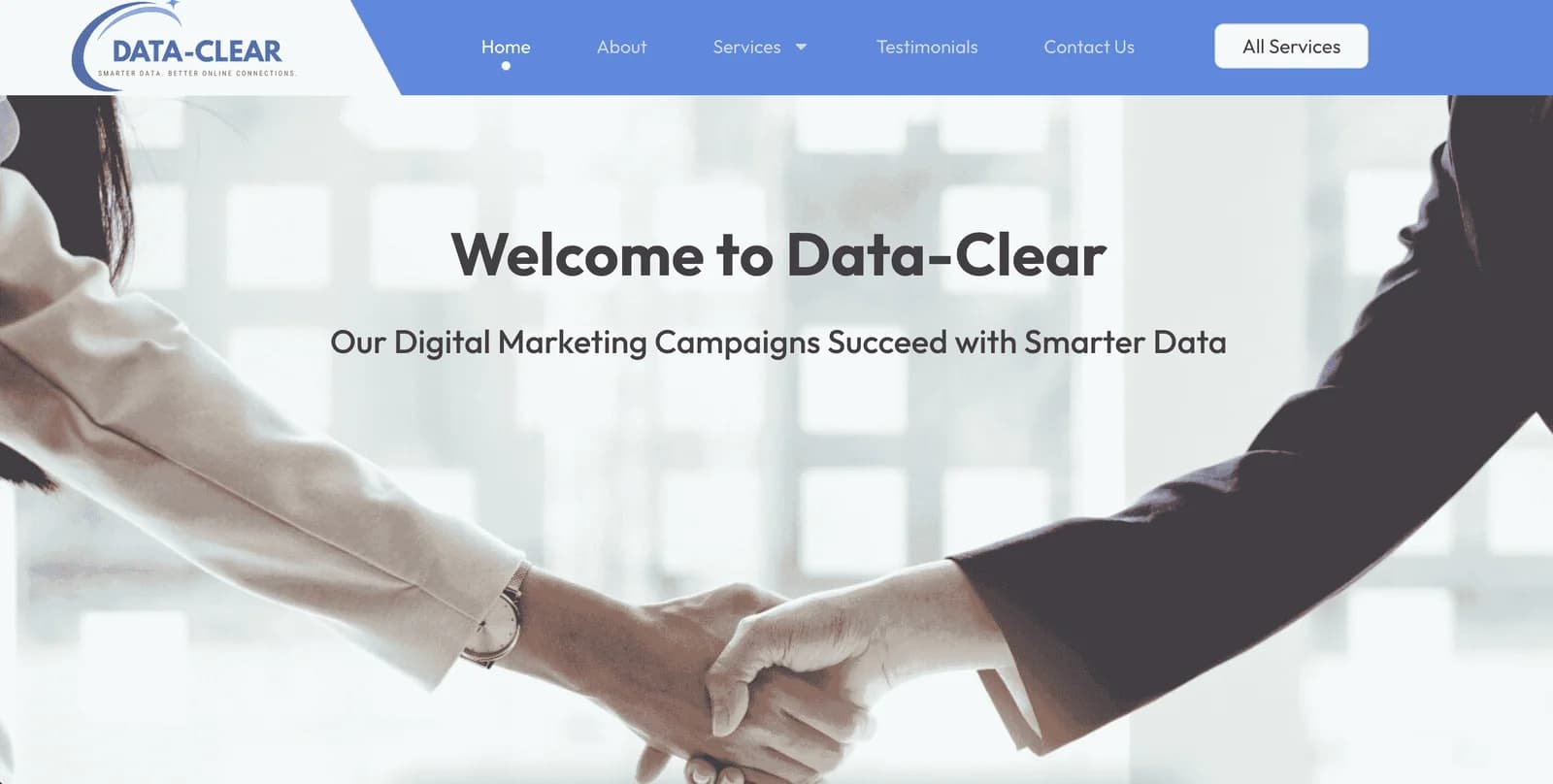 Data-Clear website preview